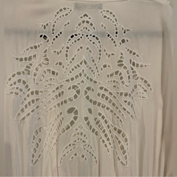 Women Large Swimsuit Coverup White - Picture 5 of 9